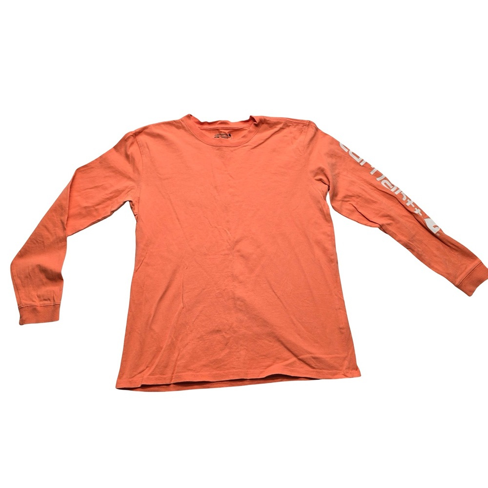 Carhartt Loose Fit Long Sleeve Shirt Orange Workwear Medium